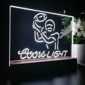 Coors Light Football LED Desk Light