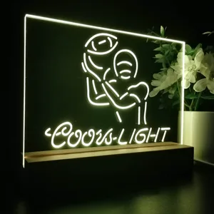 Coors Light Football LED Desk Light