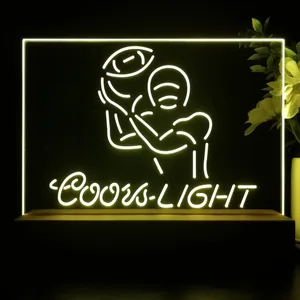 Coors Light Football LED Desk Light