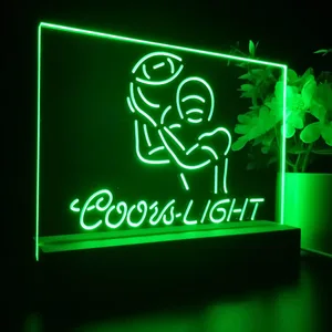 Coors Light Football LED Desk Light