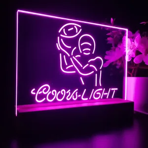Coors Light Football LED Desk Light