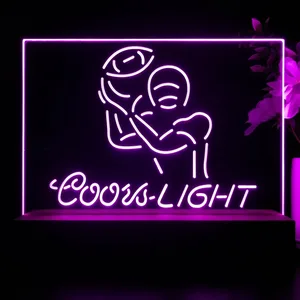 Coors Light Football LED Desk Light