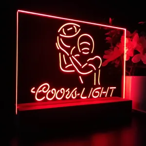 Coors Light Football LED Desk Light