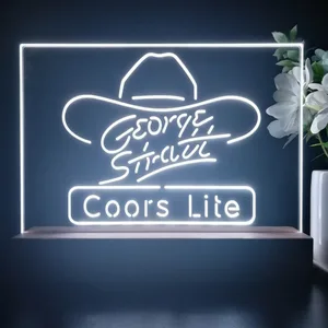 Coors Light George Strait Hat LED Desk Light