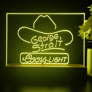 Coors Light George Strait LED Desk Light