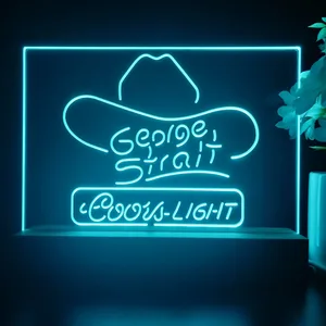 Coors Light George Strait LED Desk Light