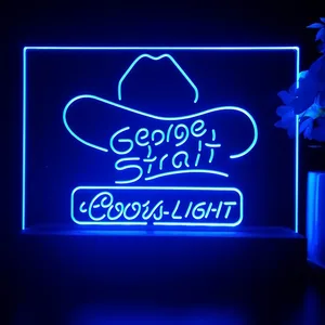 Coors Light George Strait LED Desk Light