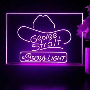 Coors Light George Strait LED Desk Light