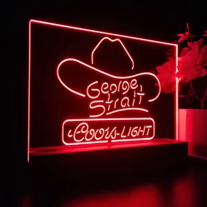 Coors Light George Strait LED Desk Light