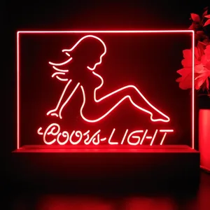 Coors Light Girl 2 LED Desk Light