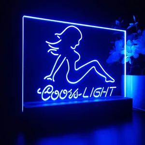 Coors Light Girl 2 LED Desk Light