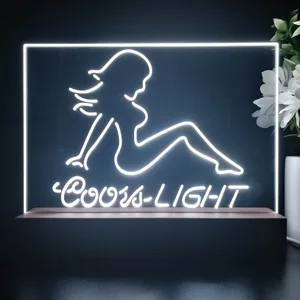 Coors Light Girl 2 LED Desk Light