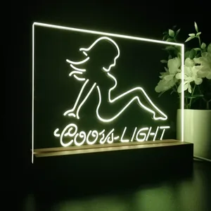 Coors Light Girl 2 LED Desk Light