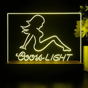 Coors Light Girl 2 LED Desk Light
