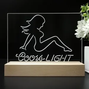 Coors Light Girl 2 LED Desk Light