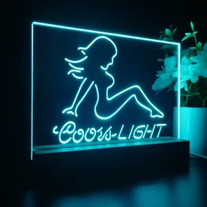 Coors Light Girl 2 LED Desk Light