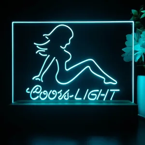 Coors Light Girl 2 LED Desk Light