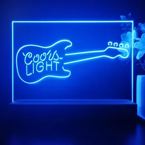 Coors Light Guitar LED Desk Light