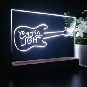 Coors Light Guitar LED Desk Light