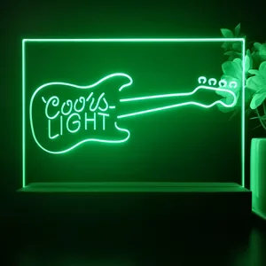 Coors Light Guitar LED Desk Light