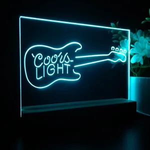 Coors Light Guitar LED Desk Light