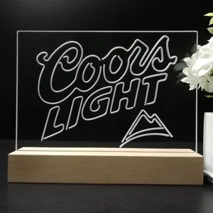 Coors Light Mountain 3 LED Desk Light