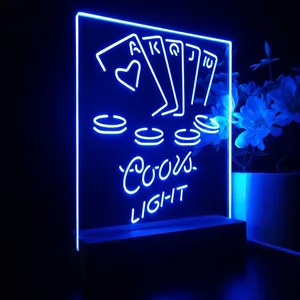 Coors Light Poker Ace Series LED Desk Light