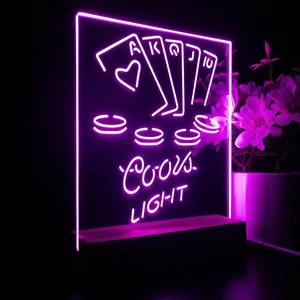 Coors Light Poker Ace Series LED Desk Light