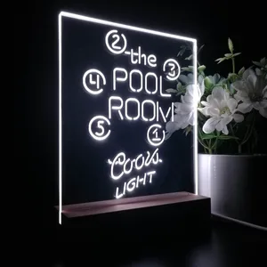 Coors Light Pool Room Billiards LED Desk Light