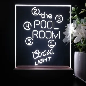 Coors Light Pool Room Billiards LED Desk Light