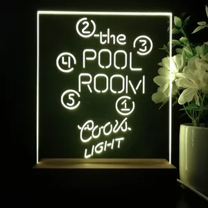 Coors Light Pool Room Billiards LED Desk Light