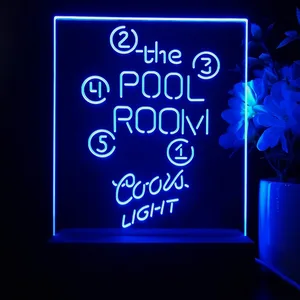 Coors Light Pool Room Billiards LED Desk Light