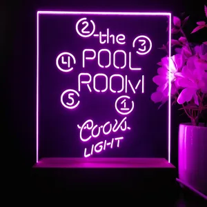 Coors Light Pool Room Billiards LED Desk Light