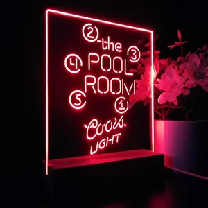 Coors Light Pool Room Billiards LED Desk Light
