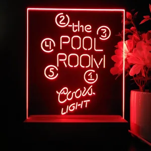 Coors Light Pool Room Billiards LED Desk Light