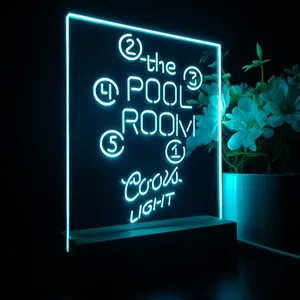 Coors Light Pool Room Billiards LED Desk Light