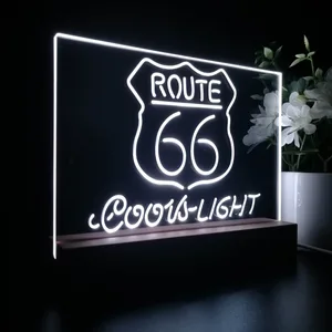 Coors Light Route 66 LED Desk Light