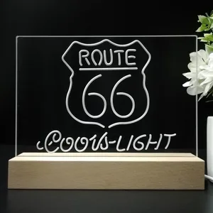 Coors Light Route 66 LED Desk Light