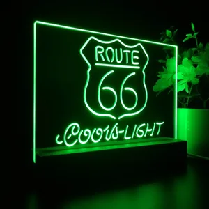 Coors Light Route 66 LED Desk Light