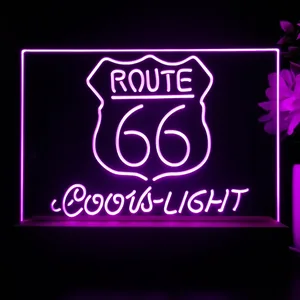 Coors Light Route 66 LED Desk Light