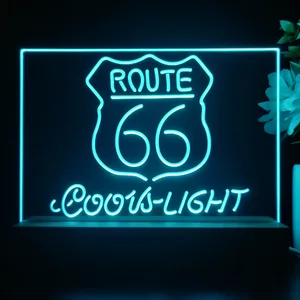 Coors Light Route 66 LED Desk Light