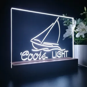 Coors Light Sailboat 2 LED Desk Light