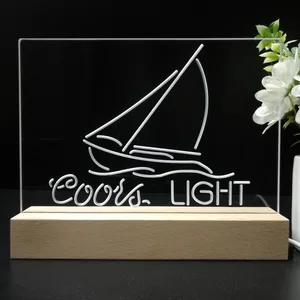Coors Light Sailboat 2 LED Desk Light