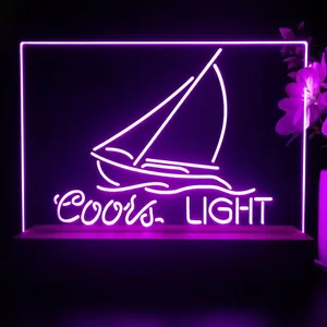 Coors Light Sailboat 2 LED Desk Light