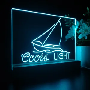 Coors Light Sailboat 2 LED Desk Light