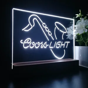 Coors Light Saxophone 2 LED Desk Light