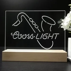 Coors Light Saxophone 2 LED Desk Light