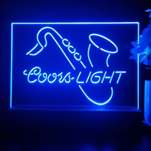 Coors Light Saxophone 2 LED Desk Light