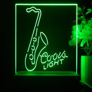 Coors Light Saxophone LED Desk Light
