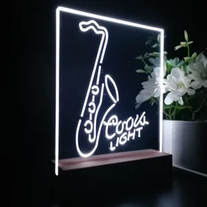Coors Light Saxophone LED Desk Light